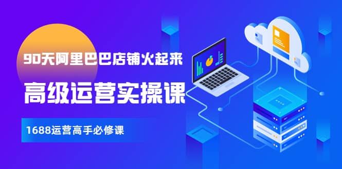 【90天阿里巴巴店铺火起来】高级运营实操课，1688运营高手必修课|明哥资源