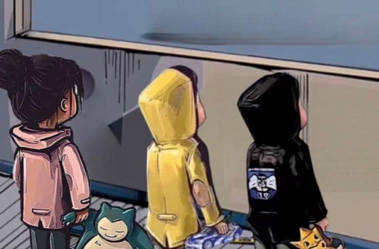 橱窗看车男孩汽车头像制作项目|明哥资源