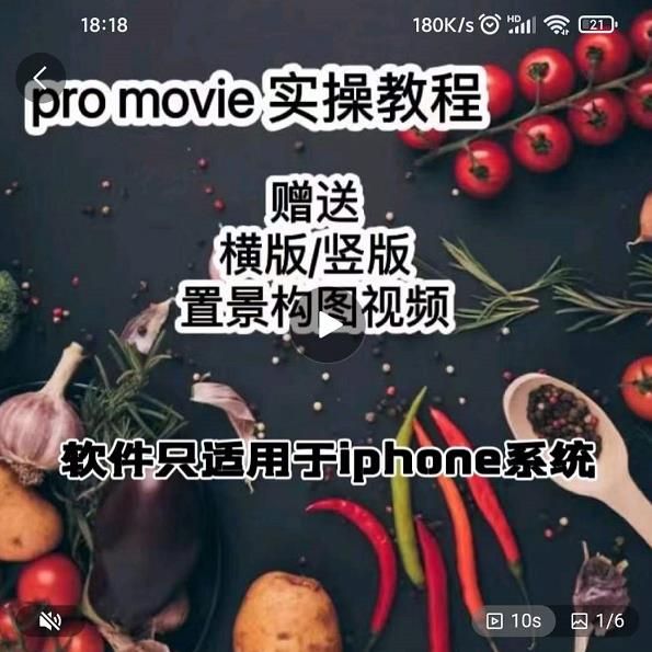 漆十二美食摄影，25​节promovie实操高手课节|明哥资源