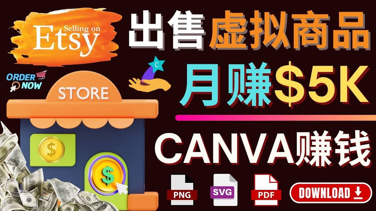 通过Etsy出售Canva模板,操作简单,收益高,月赚5000美元|明哥资源