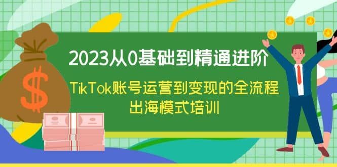2023从0基础到精通进阶，TikTok账号运营到变现的全流程出海模式培训|明哥资源