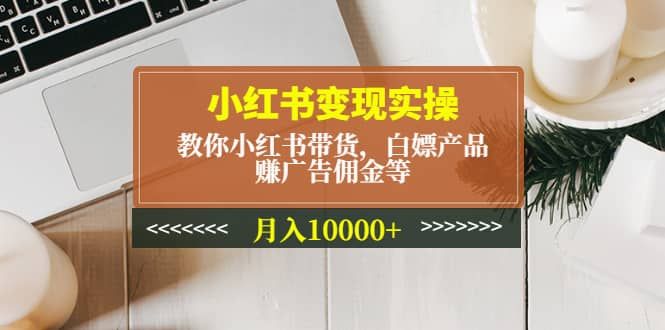 小红书变现实操：教你小红书带货，白嫖产品，赚广告佣金等|明哥资源