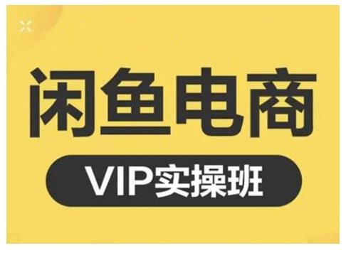 闲鱼电商零基础入门到进阶VIP实战课程，帮助你掌握闲鱼电商所需的各项技能|明哥资源