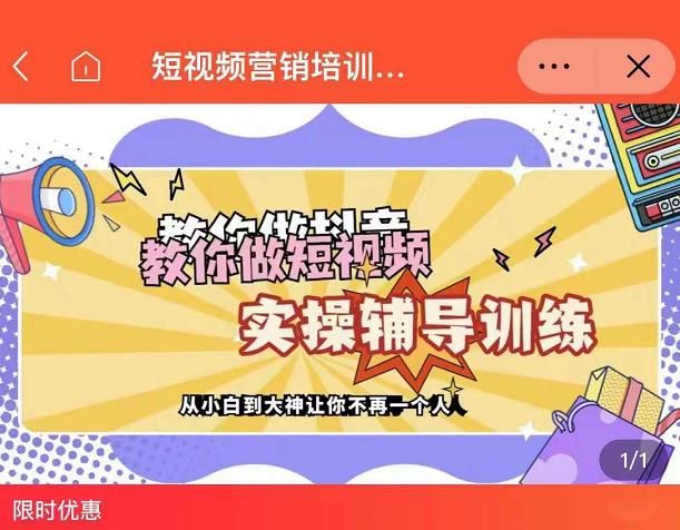 蕊总很忙·短视频营销培训实操课教你快速入门，教你做抖音短视频|明哥资源
