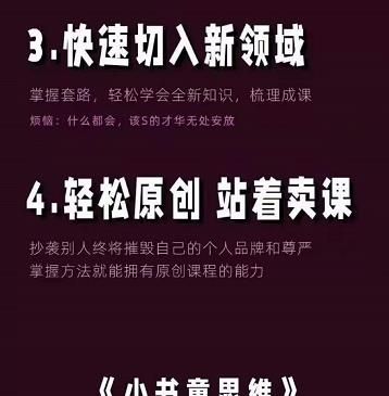 林雨《小书童思维课》：快速捕捉知识付费蓝海选题，造课抢占先机|明哥资源