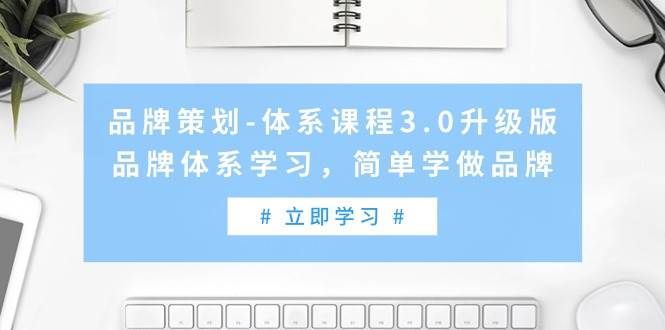 品牌策划-体系课程3.0升级版,品牌体系学习,简单学做品牌(高清无水印)|明哥资源