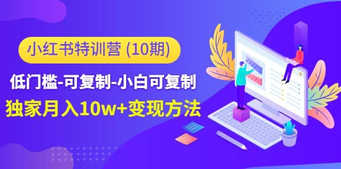 小红书特训营(第10期)低门槛-可复制-小白可复制|明哥资源