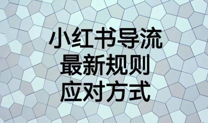 小红书导流最新规则应对方式【揭秘】|明哥资源