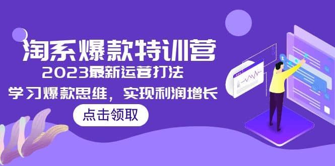 2023淘系爆款特训营，2023最新运营打法，学习爆款思维，实现利润增长|明哥资源