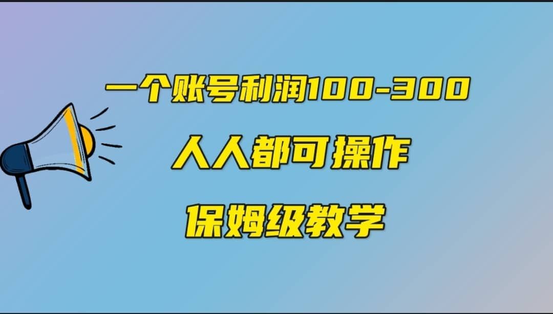 一个账号100-300，有人靠他赚了30多万，中视频另类玩法，任何人都可以做到|明哥资源