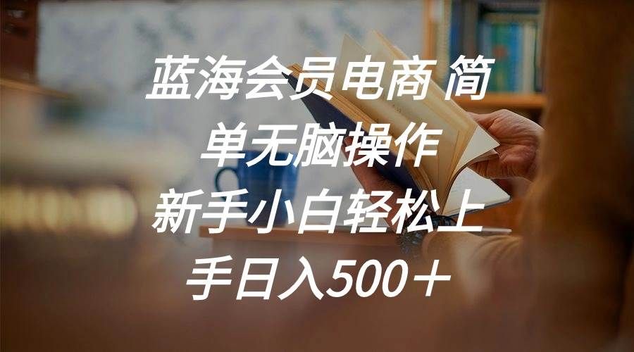 蓝海会员电商 简单无脑操作 新手小白轻松上手日入500＋|明哥资源