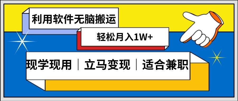 低密度新赛道 视频无脑搬 一天1000+几分钟一条原创视频 零成本零门槛超简单|明哥资源