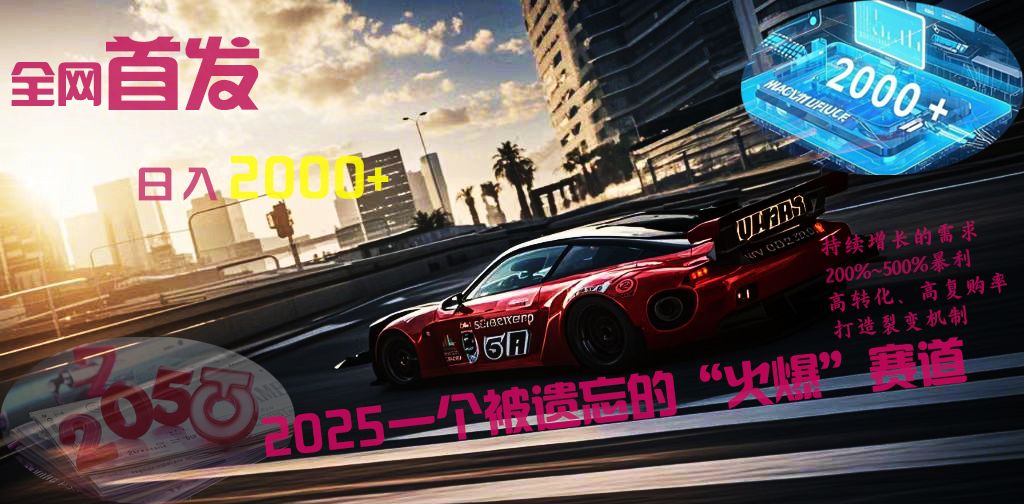 全网首发：2025一个被遗忘的“火爆”赛道轻松日入2000+|明哥资源