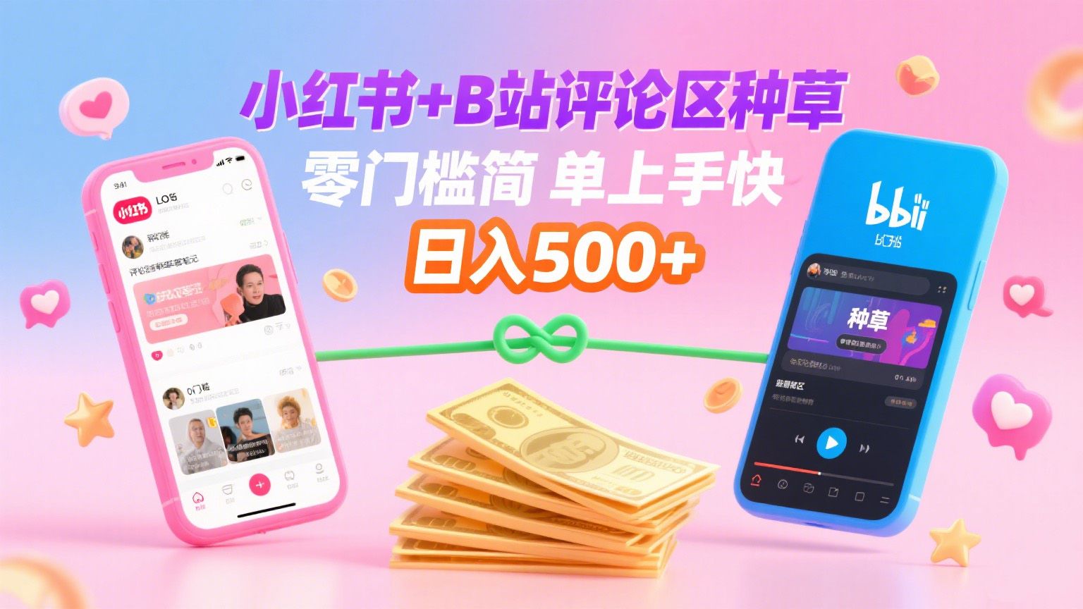 小红书+B站评论区种草,0门槛1分钟一单,只需复制粘贴,日入500+|明哥资源