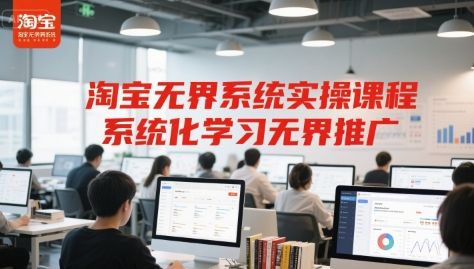 淘宝无界系统实操课程，系统化学习无界推广|明哥资源