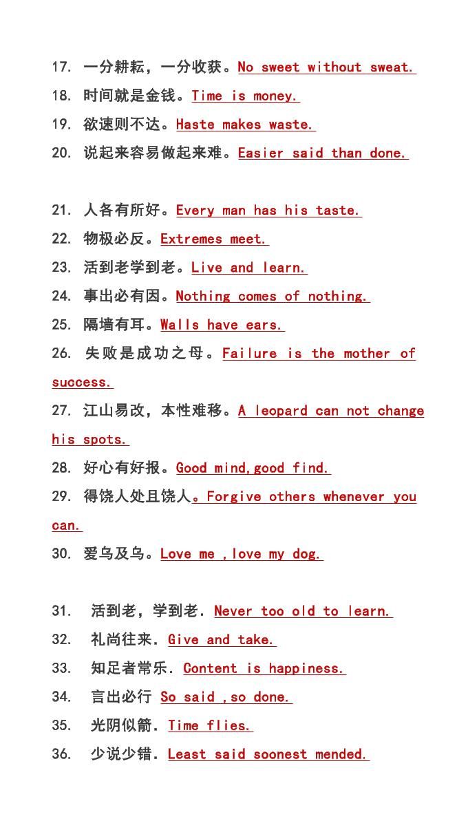 【2025秋新版】六年级上册英语常用谚语汇总写作必备|明哥资源