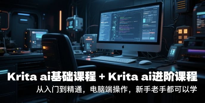 krita ai基础课程+Krita ai进阶课程，从入门到精通，电脑端操作，新手老手都可以学|明哥资源