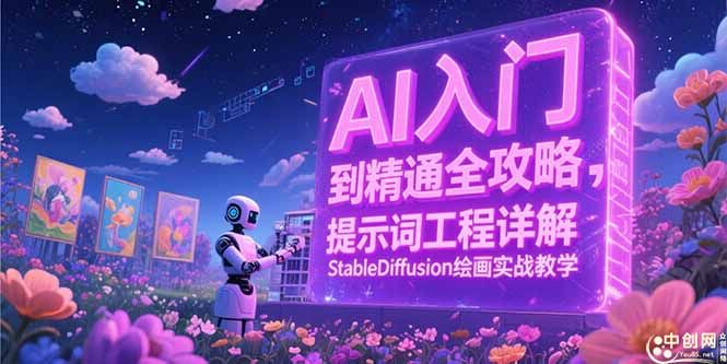 AI入门到精通全攻略，提示词工程详解，StableDiffusion绘画实战教学|明哥资源