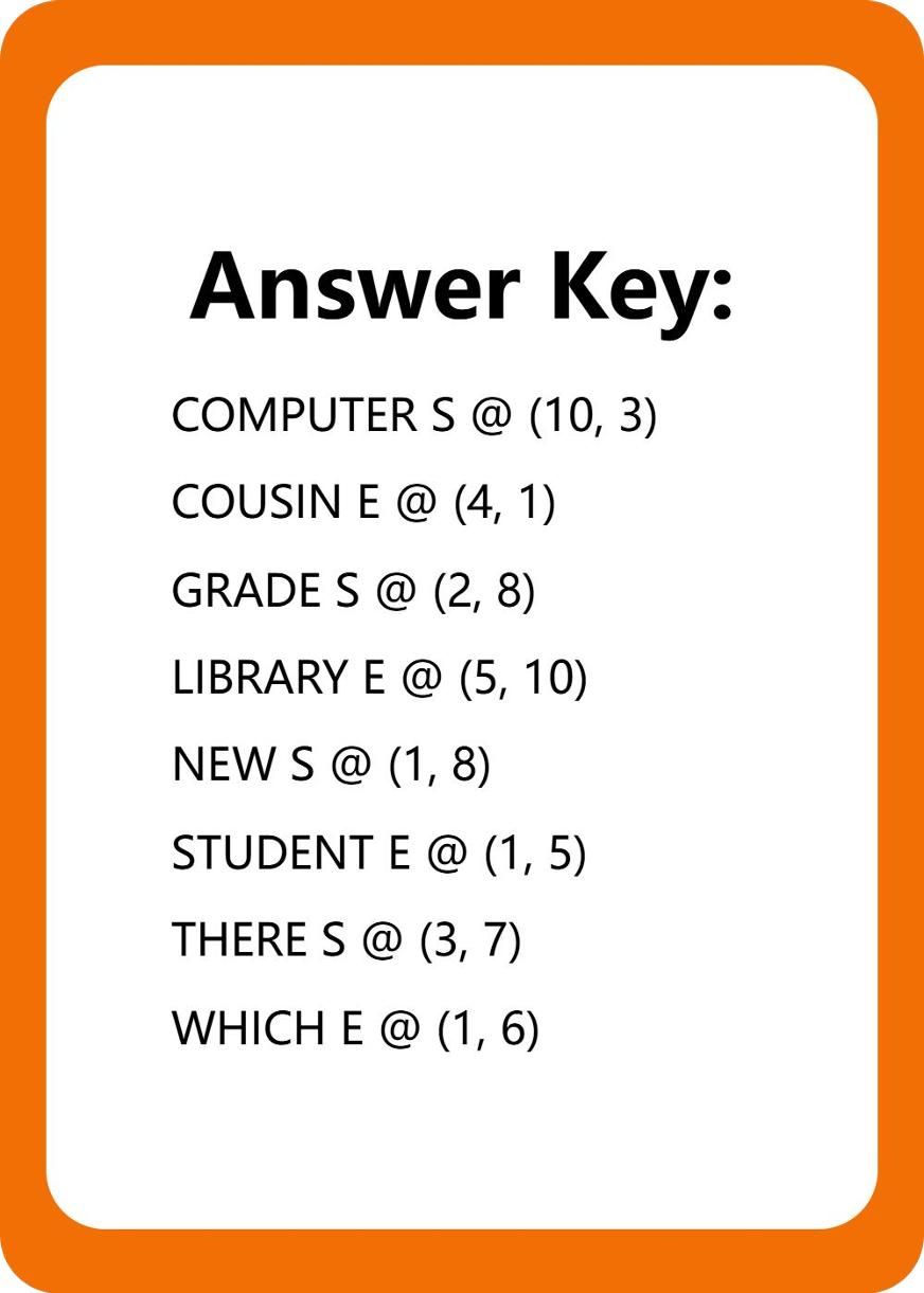 25秋闽教版四上英语字谜游戏U1|明哥资源